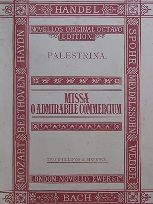 PALESTRINA Missa O Admirabile Commercium Chant Orgue