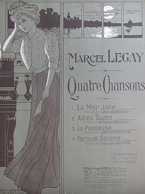 LEGAY Marcel Épreuve Galante Chant Piano 1907