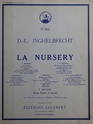 INGHELBRECHT D. E. La Nursery 1er Recueil Piano 4 mains 1921