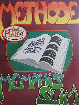 SLIM Memphis Méthode de Piano Blues Gospel Boogie-Woogie Piano 1977