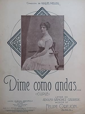 OREJON Felipe Dime Como Andas Chant Piano 1918