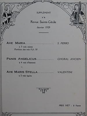 Revue Sainte-Cécile Janvier 1929 Chant Orgue