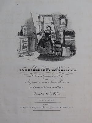 La Brodeuse et L'cuirassier Chant Piano ca1830