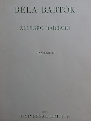 BARTOK Béla Allegro Barbaro Piano