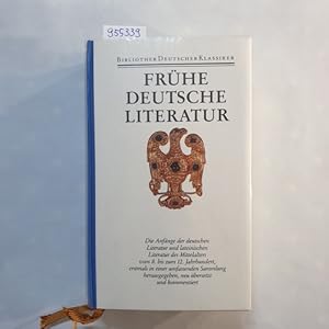 Imagen del vendedor de Frhe deutsche Literatur und lateinische Literatur in Deutschland 800 - 1150 a la venta por Gebrauchtbcherlogistik  H.J. Lauterbach