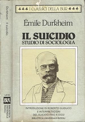 Immagine del venditore per Il suicidio Studio di sociologia venduto da Biblioteca di Babele