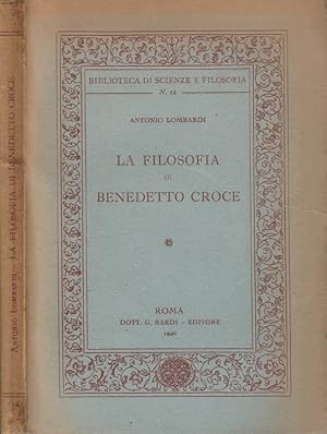 Bild des Verkufers fr La filosofia di Benedetto Croce zum Verkauf von Biblioteca di Babele