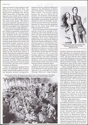 Imagen del vendedor de South Pacific : Racial & Political Subtexts in a 50s American Depiction of Wartime Romance. An original article from the History Today Magazine, 1997. a la venta por Cosmo Books