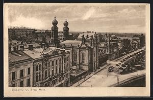 Ansichtskarte Bielsko, Synagoge, Ul. 3-go Maja