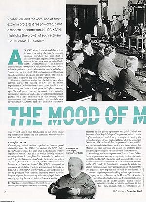 Image du vendeur pour The Mood of Militancy: The Growth of Anti-Vivisectionist Activism in the late 19th Century. An original article from BBC History Magazine, 2007. mis en vente par Cosmo Books