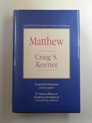 Image du vendeur pour Matthew (IVP New Testament Commentary Series.) mis en vente par Cotswold Internet Books