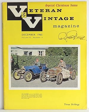 Seller image for V & V Veteran & Vintage Magazine December 1965 Volume 10 Number 4 for sale by Argyl Houser, Bookseller