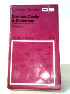 Imagen del vendedor de Barnard Castle & Richmond Sheet 92 a la venta por World of Rare Books