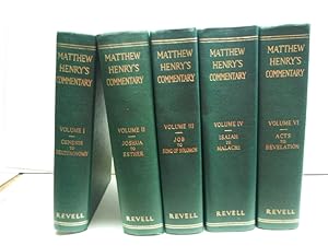 Matthew Henry's A Commentary on the Whole Bible, set, missing volume 5