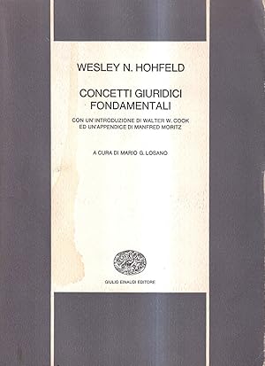Immagine del venditore per Concetti giuridici fondamentali venduto da Il Salvalibro s.n.c. di Moscati Giovanni