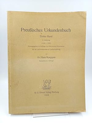 Preußisches Urkundenbuch; Dritter Band, 2. Lieferung (1342-1345).