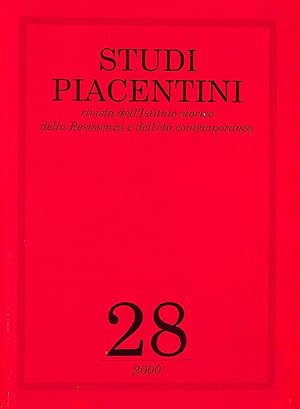 Bild des Verkufers fr Studi Piacentini 28 zum Verkauf von M Godding Books Ltd