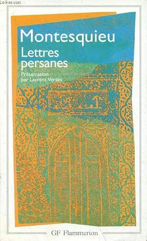 Imagen del vendedor de Lettres persanes - Collection GF n844. a la venta por Le-Livre