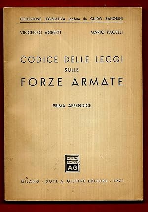 Immagine del venditore per Codice delle Leggi sulle Forze Armate. Prima appendice venduto da Libreria Oltre il Catalogo