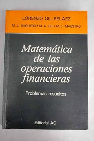 Seller image for Matemtica de las operaciones financieras for sale by Alcan Libros