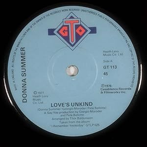 Seller image for Love's Unkind / Autumn Changes [7" 45 rpm Single] for sale by Kayleighbug Books, IOBA