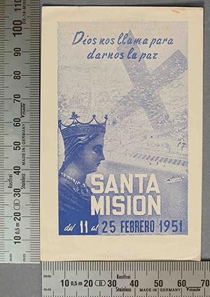 Imagen del vendedor de ESTAMPA. SANTA MISION 1951. BARCELONA a la venta por EL DESVAN ANTIGEDADES