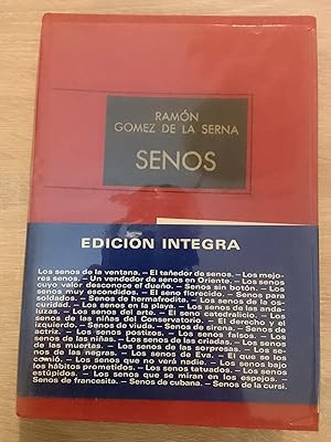 Imagen del vendedor de Senos a la venta por Librera Eleutheria