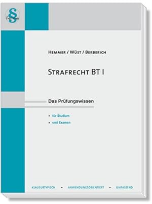 Bild des Verkufers fr 14600 - Skript Strafrecht BT I: Das Prfungswissen fr Studium und Examen (Skripten - Strafrecht) zum Verkauf von Rheinberg-Buch Andreas Meier eK