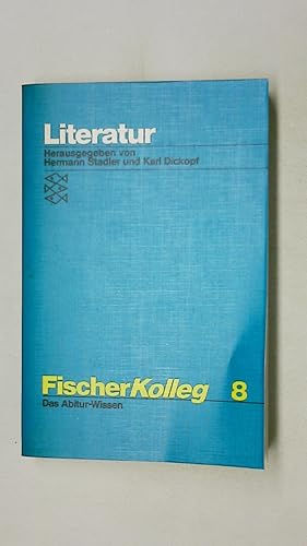 Bild des Verkufers fr FISCHER KOLLEG 8 LITERATUR DAS ABITUR - WISSEN. zum Verkauf von Butterfly Books GmbH & Co. KG