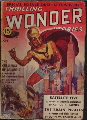 Seller image for THRILLING WONDER Stories: October, Oct. 1938 for sale by Books from the Crypt