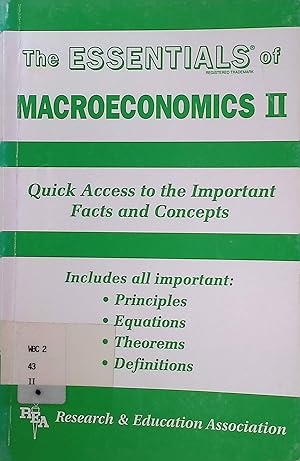 The Essentials of Macroeconomics II