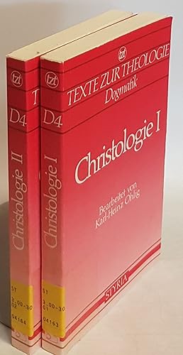 Immagine del venditore per Christologie (2 Bnde KOMPLETT) - Bd.1: Von den Anfngen bis zur Sptantike/ Bd.2: Vom Mittelalter bis zur Gegenwart. Texte zur Theologie; venduto da books4less (Versandantiquariat Petra Gros GmbH & Co. KG)