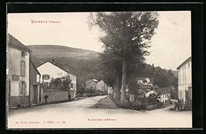 Carte postale Pouxeux, Faubourg d'Épinal