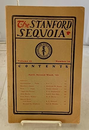 Image du vendeur pour The Stanford Sequoia (April, Second Week, 1903) , Vol. 12, No. 14 mis en vente par S. Howlett-West Books (Member ABAA)