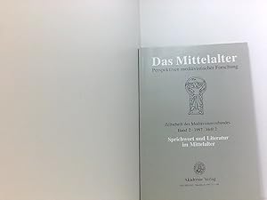 Imagen del vendedor de Sprichwort und Literatur im Mittelalter. Band 2. 1997. Heft 2. Das Mittelalter. Perspektiven medivistischer Forschung. a la venta por Book Broker