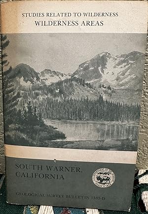 Seller image for Mineral resources of the South Warner Wilderness, Modoc County, California Studies Related to Wilderness--Wilderness Areas for sale by Crossroads Books