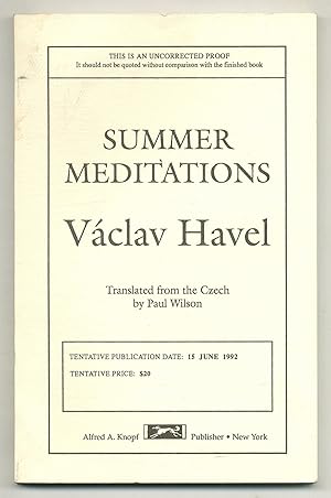 Immagine del venditore per Summer Meditations venduto da Between the Covers-Rare Books, Inc. ABAA
