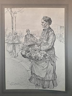 Imagen del vendedor de Lithographie v. 1889. Frhlingsgrsse. a la venta por ANTIQUARIAT Franke BRUDDENBOOKS