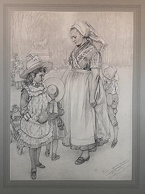 Imagen del vendedor de Lithographie v. 1889. An der Lwengruppe. a la venta por ANTIQUARIAT Franke BRUDDENBOOKS