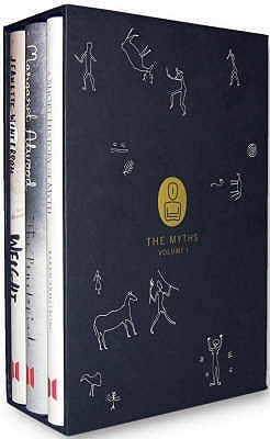 Seller image for THE MYTHS BOXSET: "A Short History of Myth", "The Penelopiad", Weight" [3 book boxset] plus "A Word or Two About Myth" pamphlet by Philip Pullman for sale by Fantastic Literature Limited