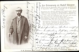 Ansichtskarte / Postkarte Rudolf Bergner, Begründer des österreichischen Bundes der Vogelfreunde