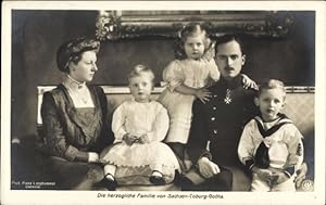 Ansichtskarte / Postkarte Herzog Carl Eduard von Sachsen Coburg Gotha, Herzogin Victoria Adelheid...