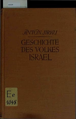 Bild des Verkufers fr Geschichte des Volkes Israel. zum Verkauf von Antiquariat Bookfarm