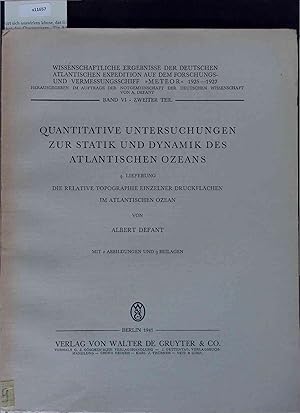 Image du vendeur pour Quantitative Untersuchungen zur Statik und Dynamik des Atlantischen Ozeans. Band VI - Zweiter Teil mis en vente par Antiquariat Bookfarm