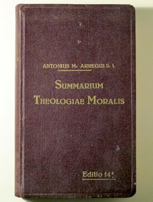 Image du vendeur pour SUMMARIUM THEOLOGIAE MORALIS. Ad recentem codicem iuris canonici accommodatum - Bilbao 1942 mis en vente par Llibres del Mirall