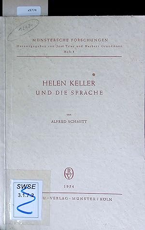 Bild des Verkufers fr Helen Keller und die Sprache. Heft 8 zum Verkauf von Antiquariat Bookfarm