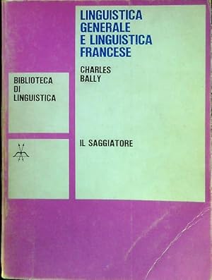 Bild des Verkufers fr Linguistica generale e linguistica francese zum Verkauf von Librodifaccia