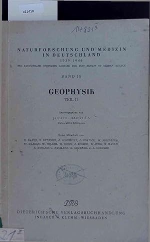 Seller image for Geophysik. Band 18, Teil II for sale by Antiquariat Bookfarm