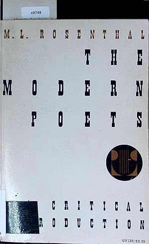 Bild des Verkufers fr The Modern Poets - A Critical Introduction. zum Verkauf von Antiquariat Bookfarm