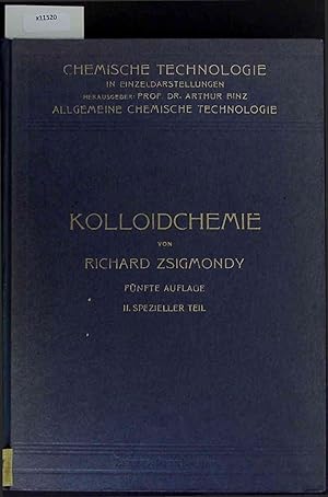 Imagen del vendedor de Kolloidchemie. Ein Lehrbuch. Fnfte Auflage, 2. Spezieller Teil a la venta por Antiquariat Bookfarm